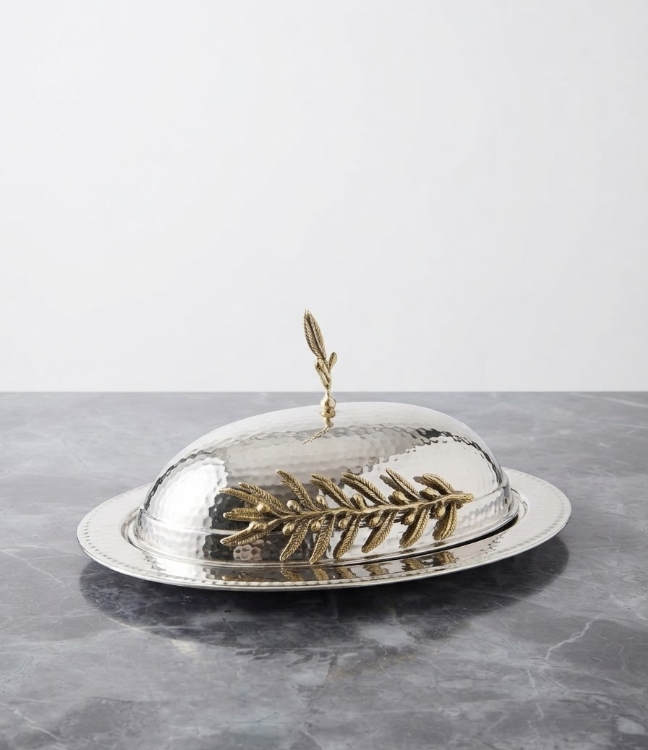 Elbeten home Gold Detayl� Oval Sunumluk