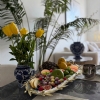 Elbeten Home Gold Zeytin Dal� ��lemeli Sunum tepsisi